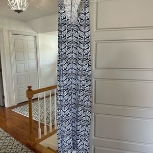 Lilly Pulitzer Blue and White Maxi Dress